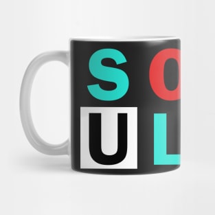 Matching Couple Soulmate Retro Valentines Day Shirt Mug